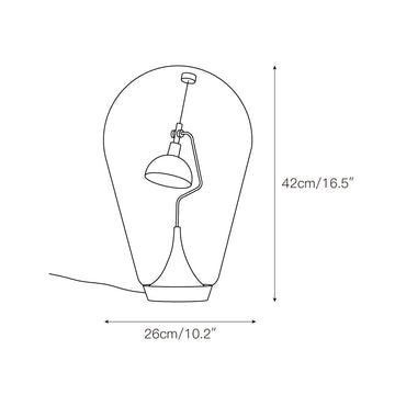 Blow Table Lamp – detail 3 — Dimension drawings 1