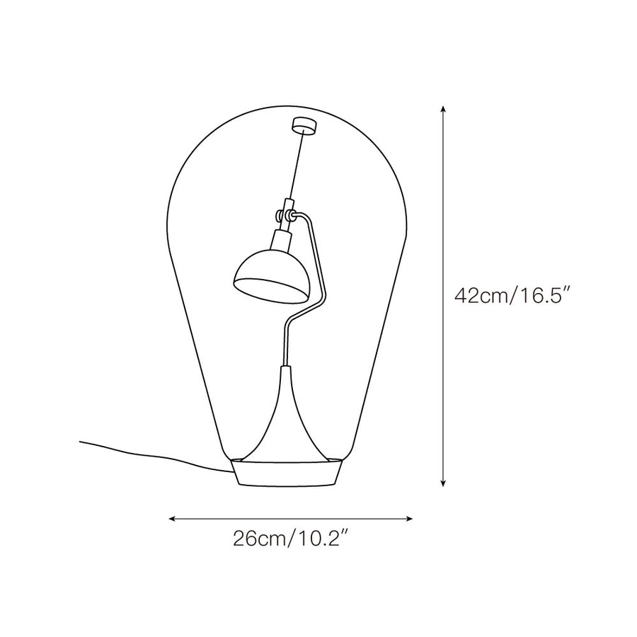 Blow Table Lamp – detail 3 — Dimension drawings 1