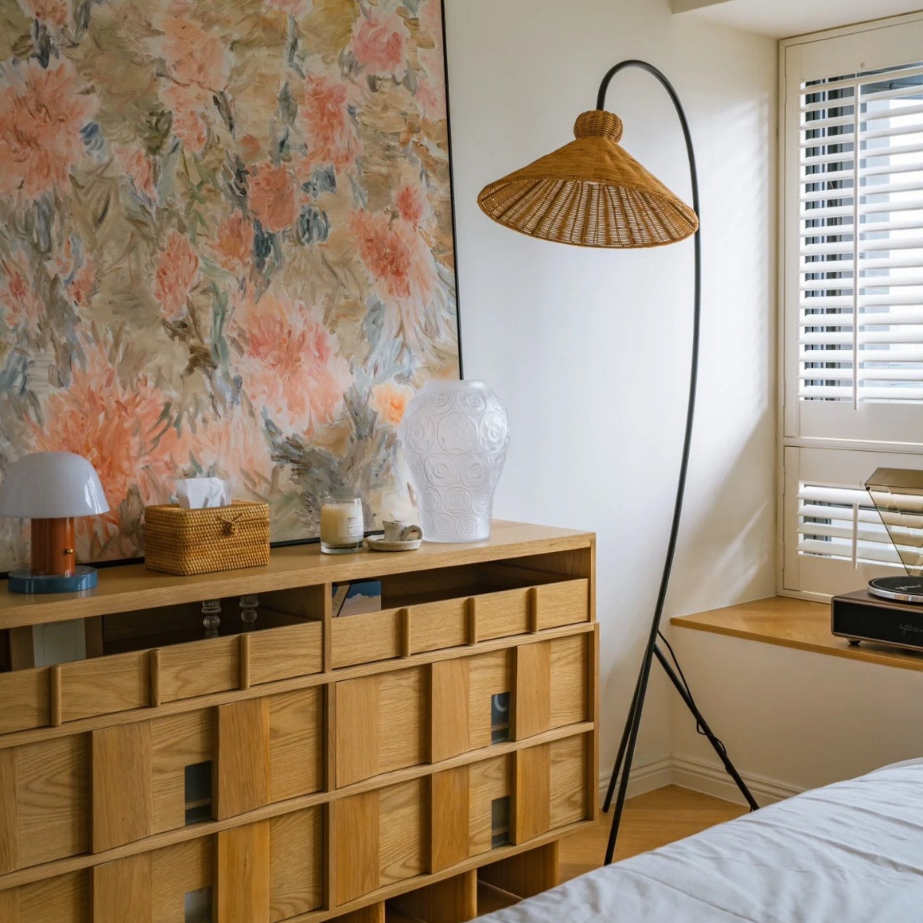 Boa Rattan Floor Lamp