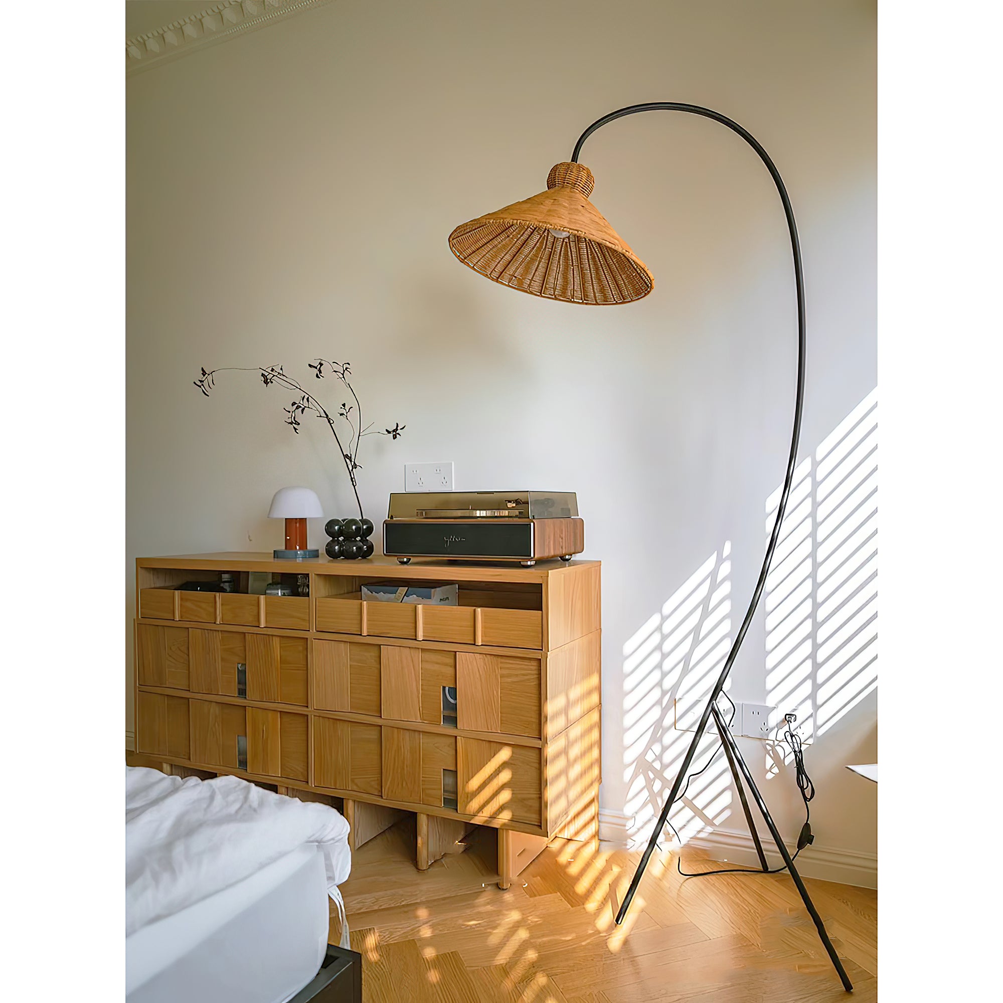 Boa Rattan Floor Lamp