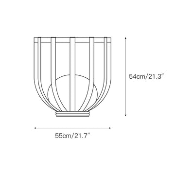 Bols Garden Outdoor Lamp – detail 3 — Dimension drawings 1
