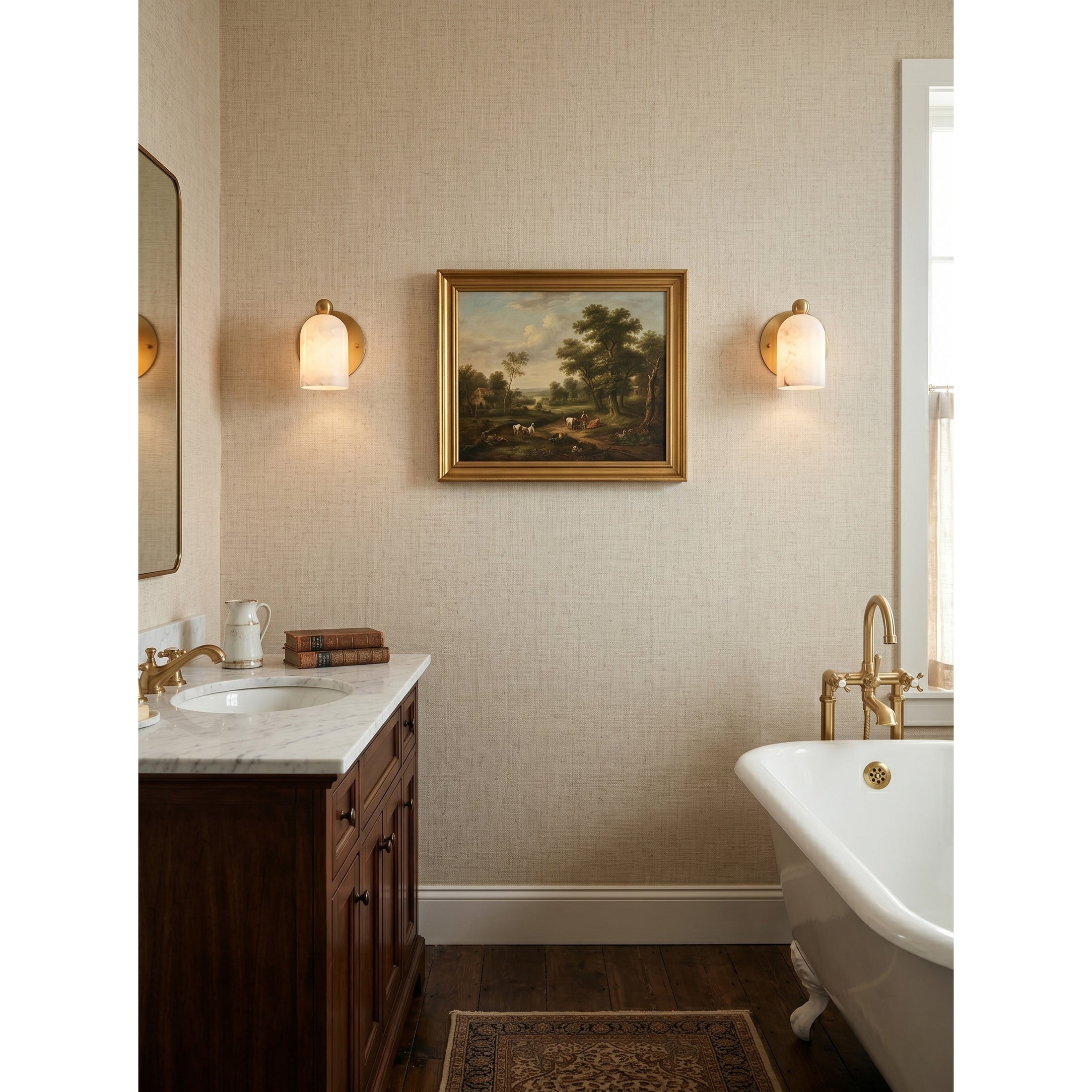 Bombelles Alabaster Wall Lamp