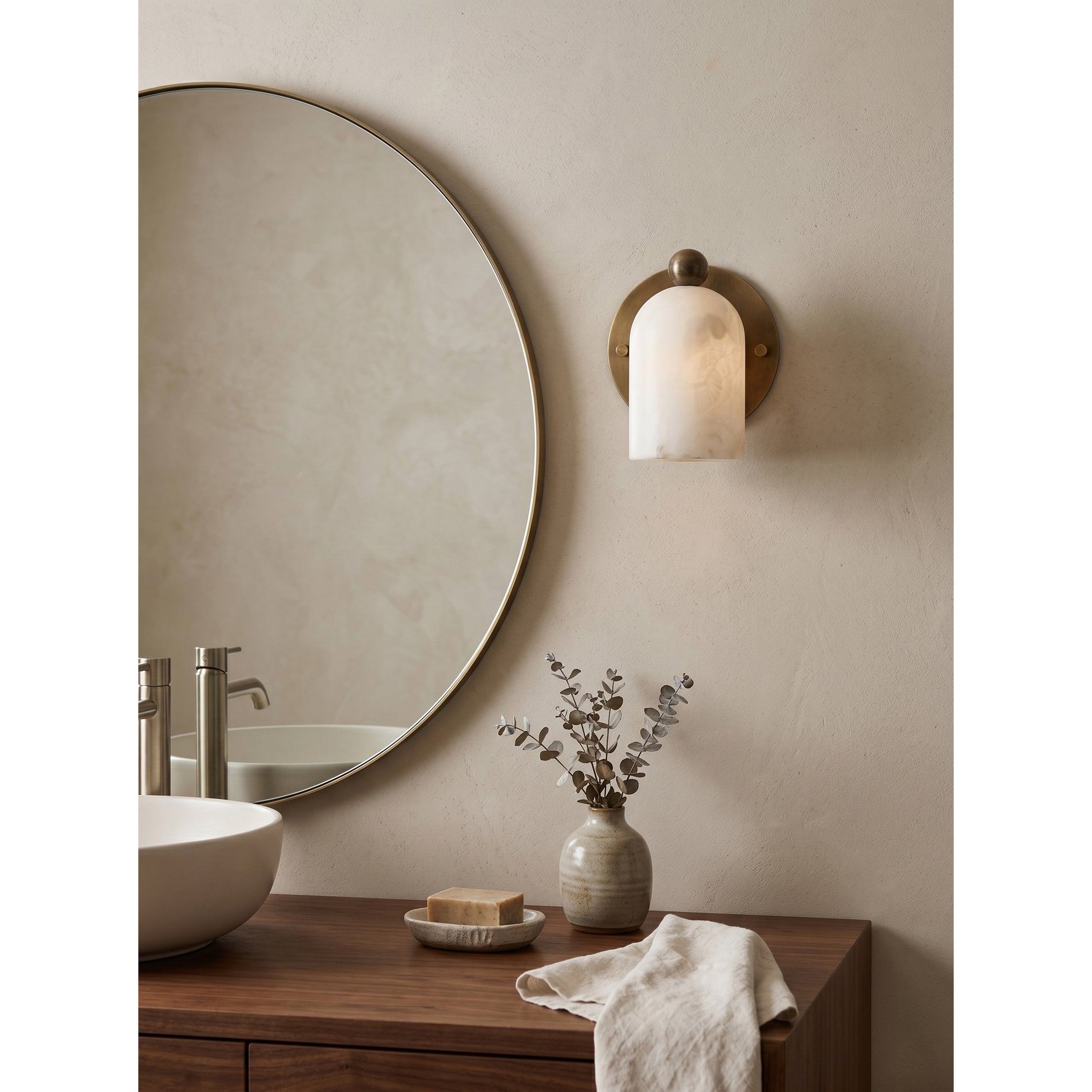 Bombelles Alabaster Wall Lamp