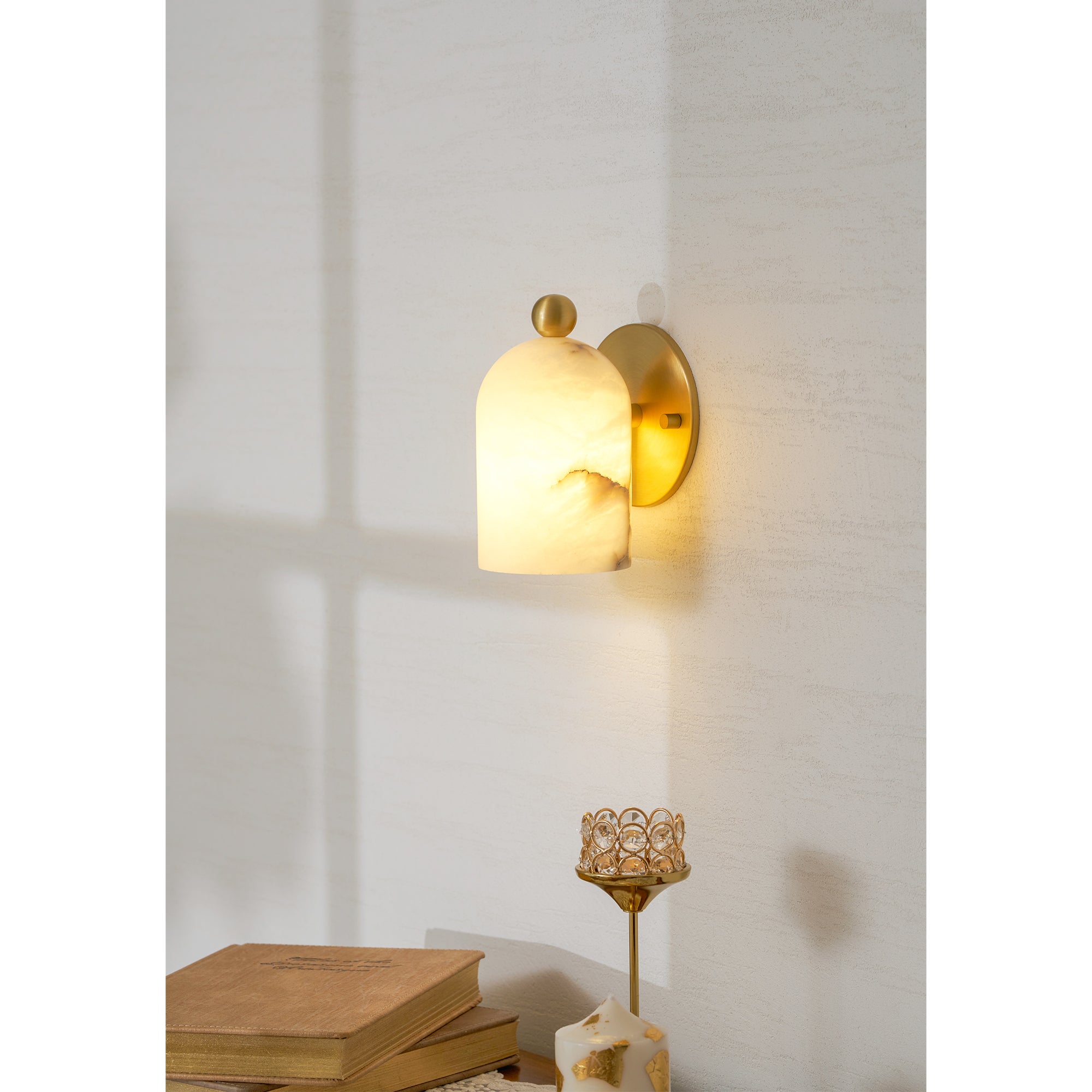 Bombelles Alabaster Wall Lamp