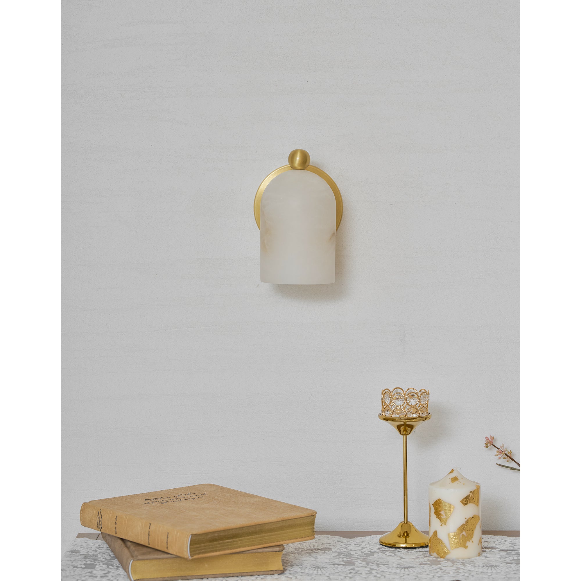 Bombelles Alabaster Wall Lamp