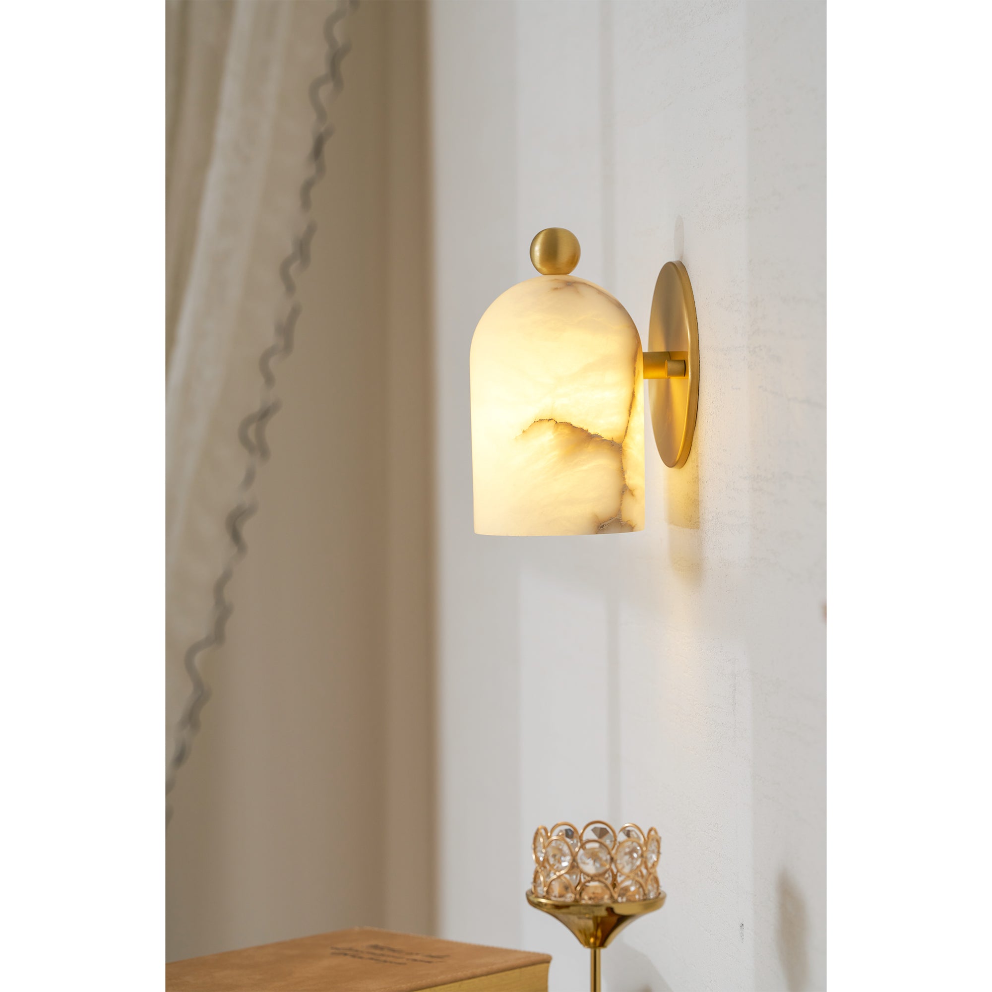 Bombelles Alabaster Wall Lamp