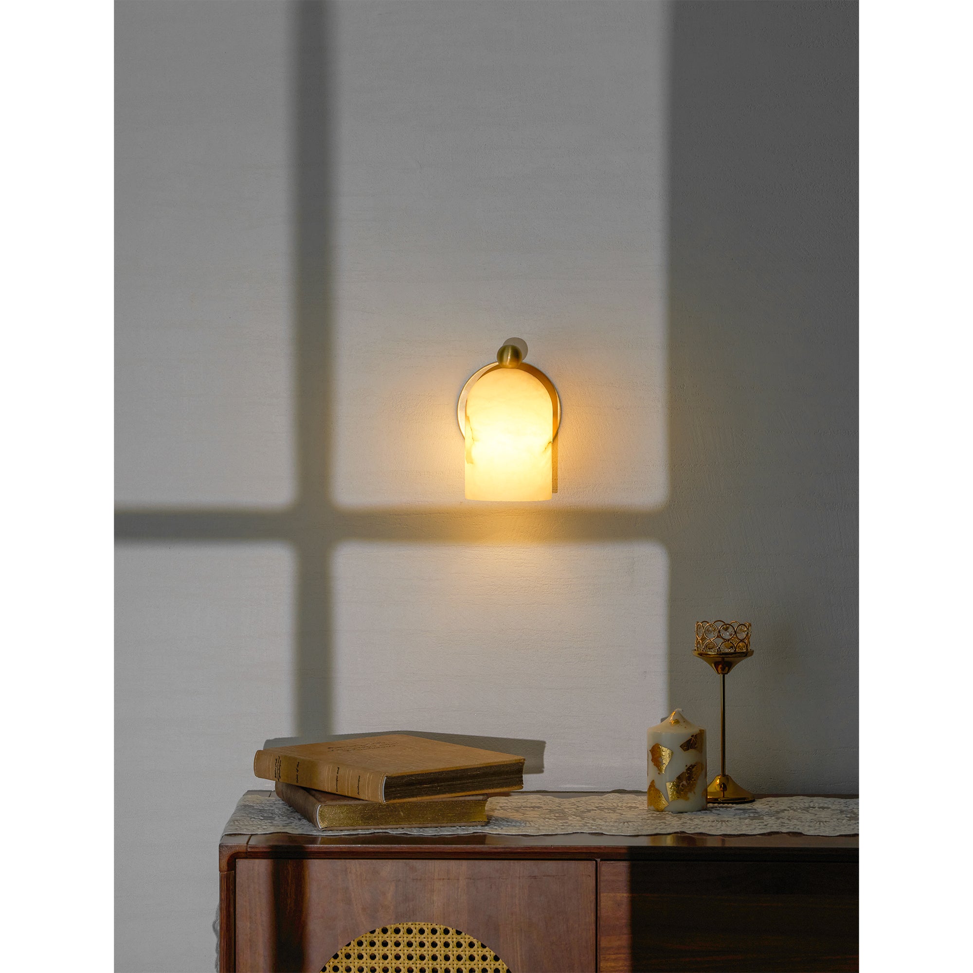 Bombelles Alabaster Wall Lamp