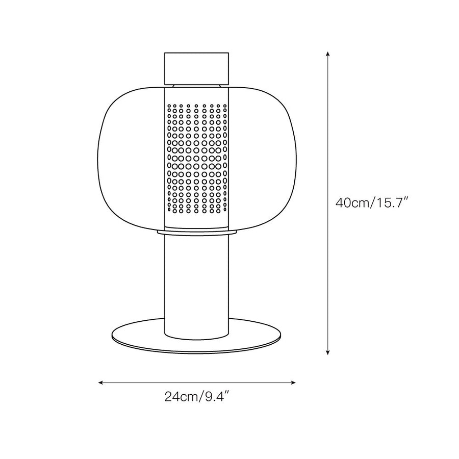 Milo Table Lamp – detail 3 — Dimension drawings 1