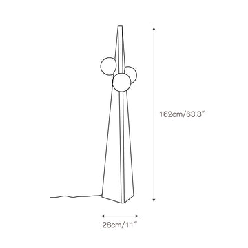 Bonhomme Floor Lamp – detail 4 — Dimension drawings 1