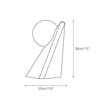 Bonhomme Table Lamp – detail 4 — Dimension drawings 1