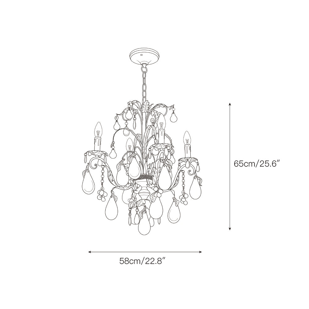 Bordeaux Fruits Chandelier