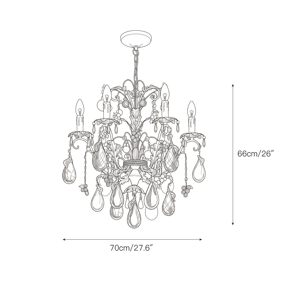 Bordeaux Fruits Chandelier