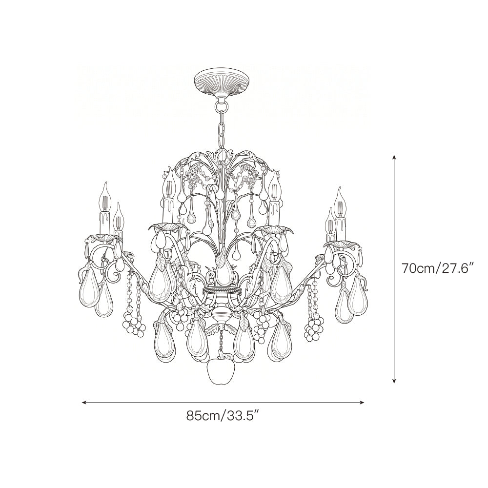 Bordeaux Fruits Chandelier