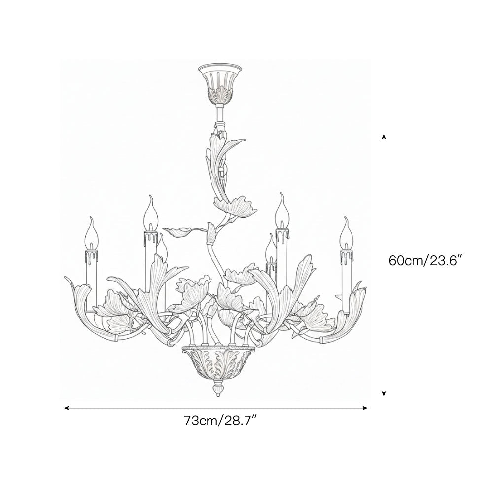 Borgia Brass Chandelier