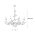 Load image into Gallery viewer, Borgia Brass Chandelier
