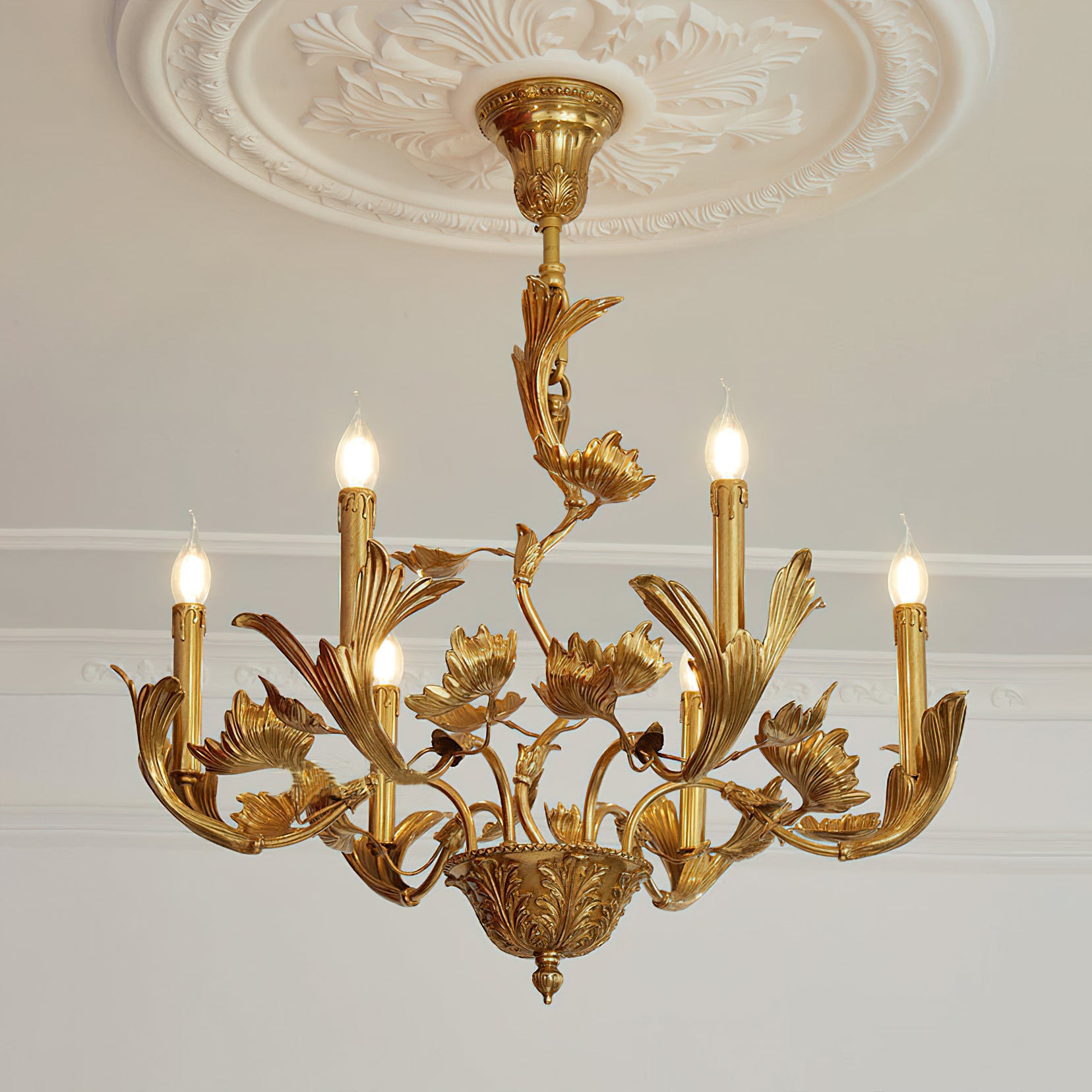 Borgia Brass Chandelier