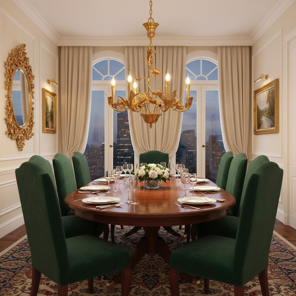 Borgia Brass Chandelier