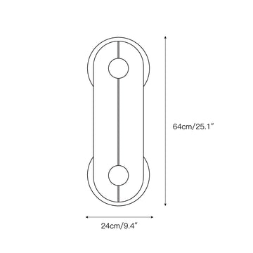 Brace Alabaster Wall Lamp – detail 4 — Dimension drawings 2