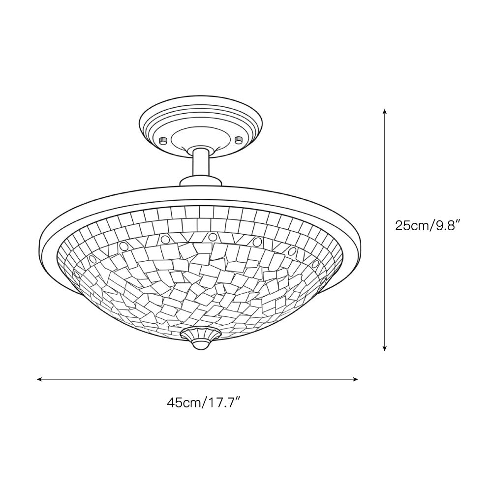 Bradshaw Mosaic Flush Mount