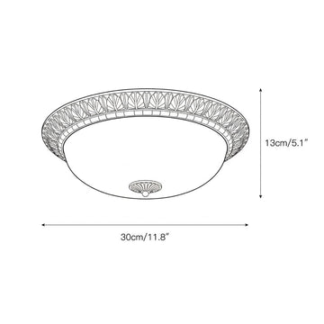 Brahm Flush Ceiling Lamp – detail 4 — Dimension drawings 2