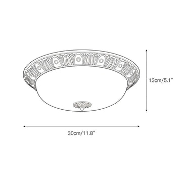 Brahm Flush Ceiling Lamp – detail 5 — Dimension drawings 3