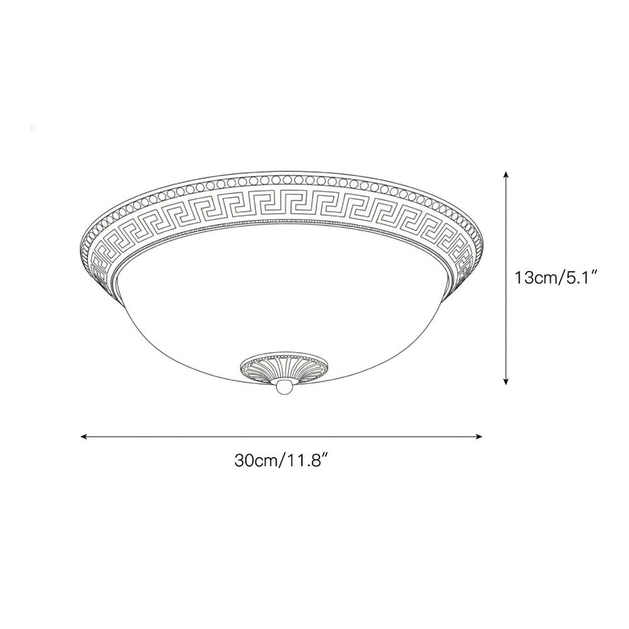Brahm Flush Ceiling Lamp – detail 6 — Dimension drawings 4