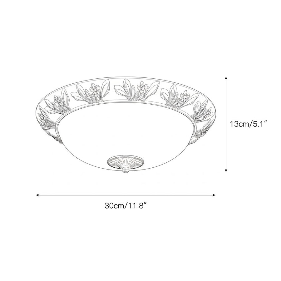 Brahm Flush Ceiling Lamp – detail 7 — Dimension drawings 5