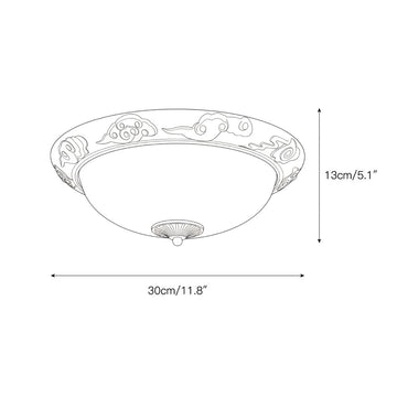 Brahm Flush Ceiling Lamp – detail 9 — Dimension drawings 7