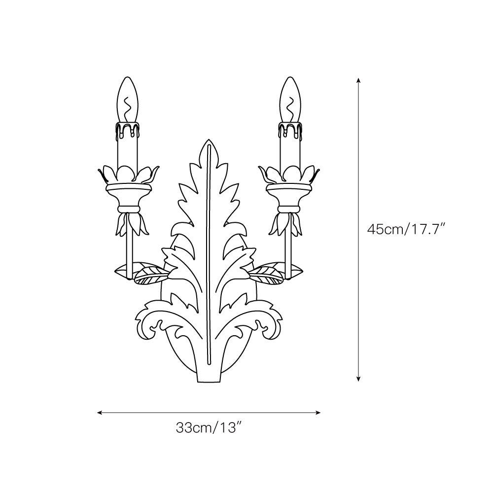 Branch Leaf Wall Lamp