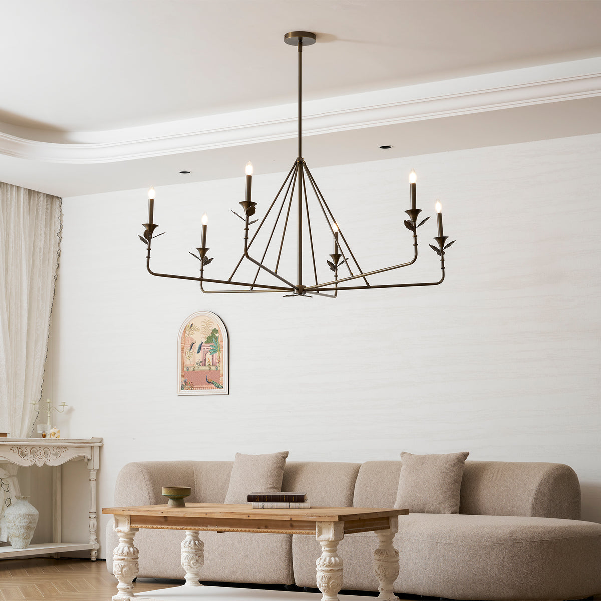 Branching Leaf Chandelier