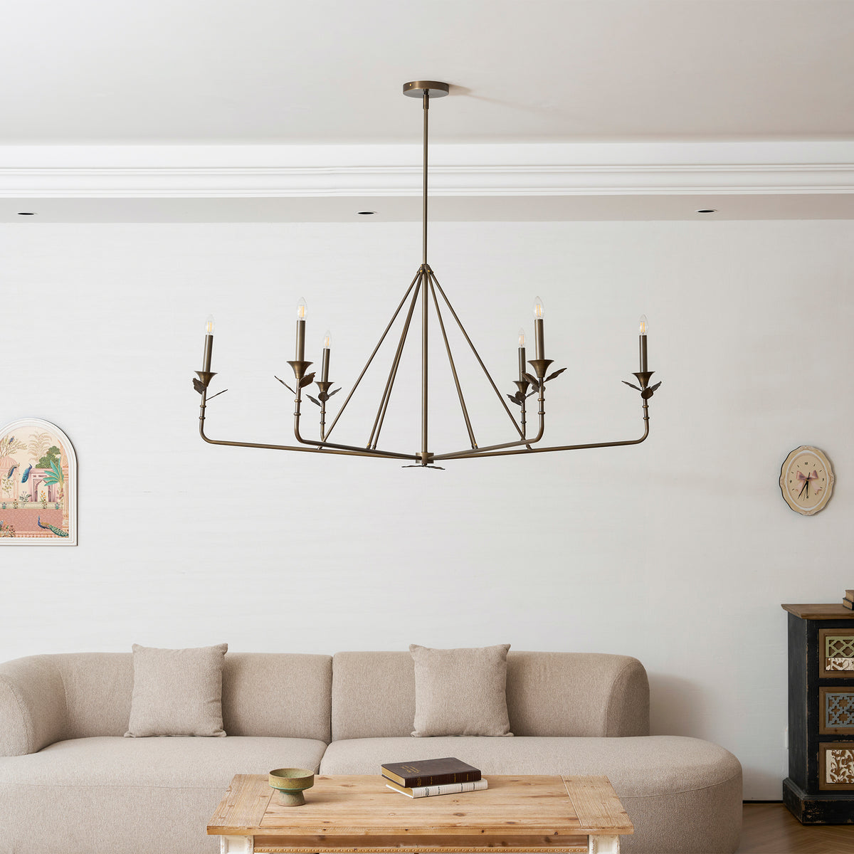 Branching Leaf Chandelier