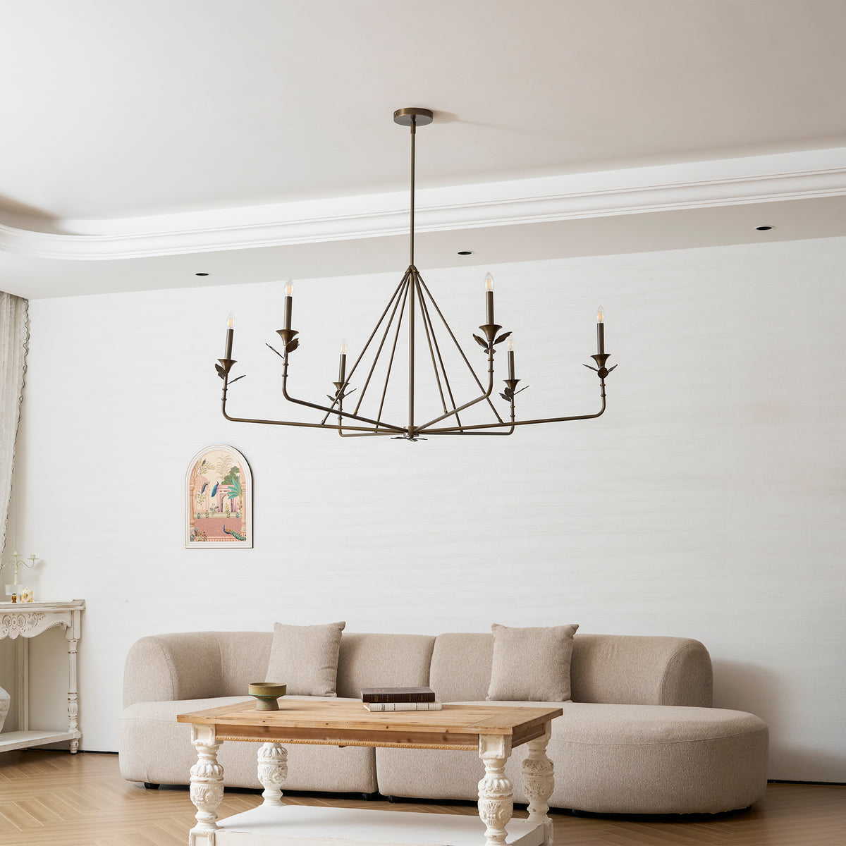 Branching Leaf Chandelier