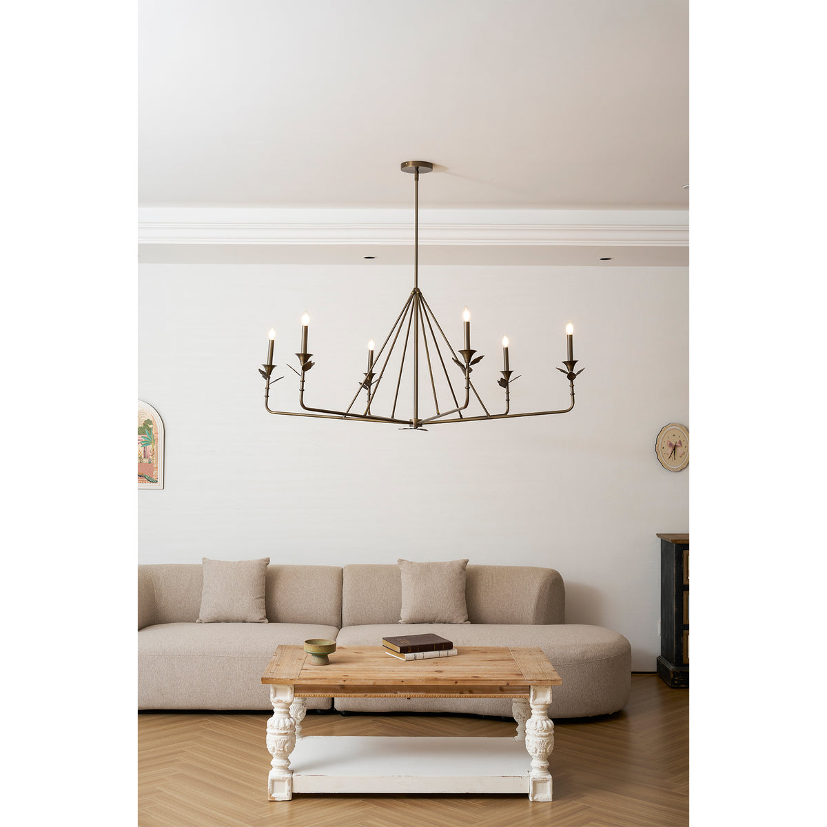 Branching Leaf Chandelier
