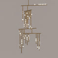 Load image into Gallery viewer, Brass Drop System Chandelier
