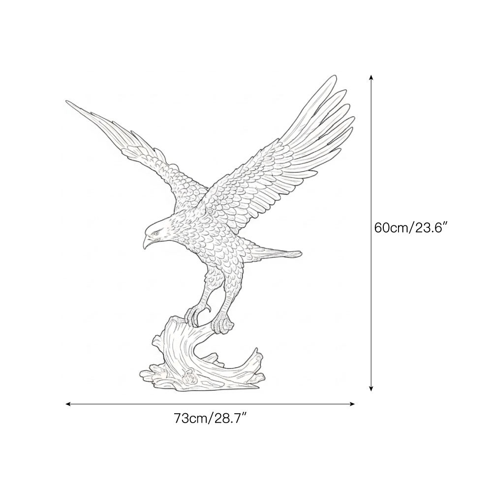 Brass Eagle Sculpture