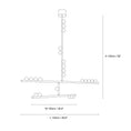 Load image into Gallery viewer, Brass Drop System Chandelier
