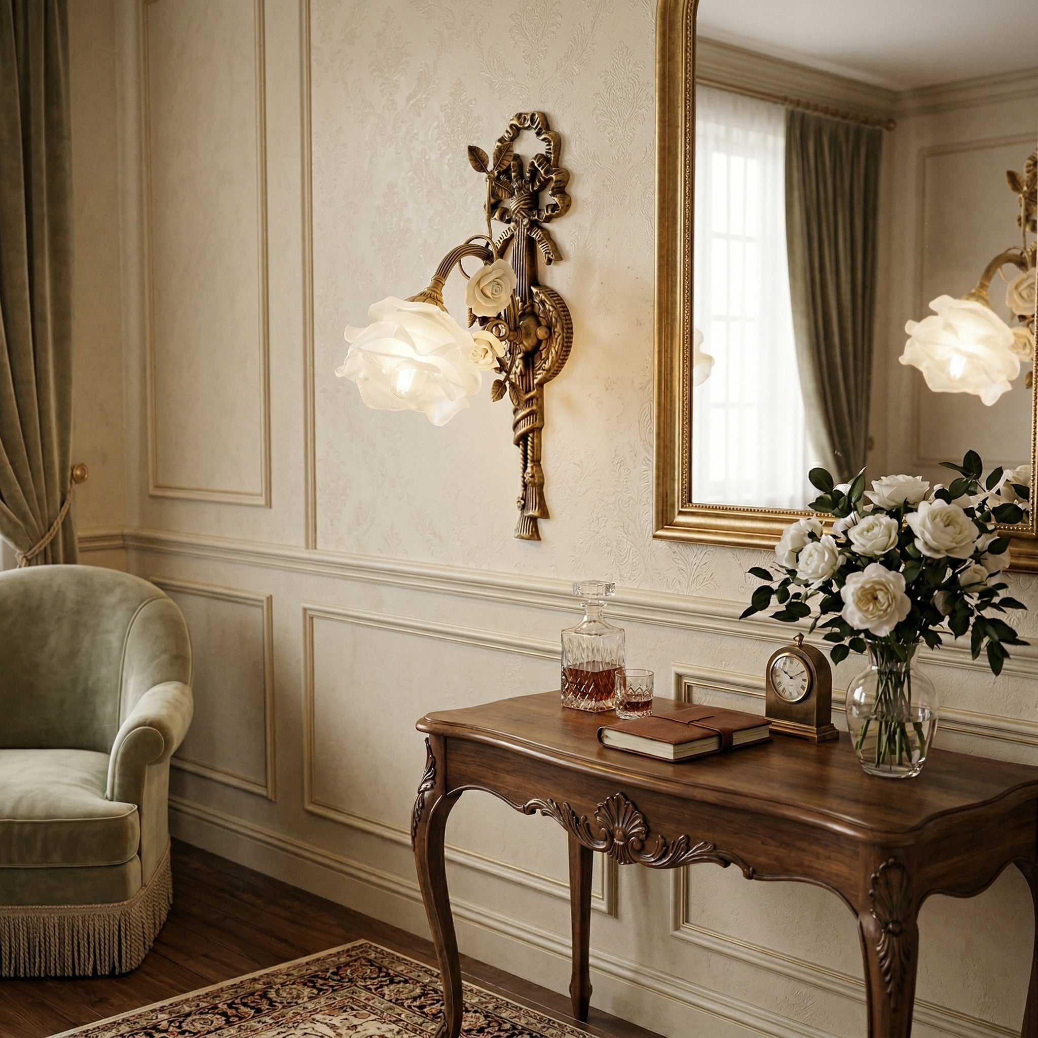Rosalie Floral Wall Lamp