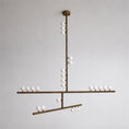 Load image into Gallery viewer, Brass Drop System Chandelier
