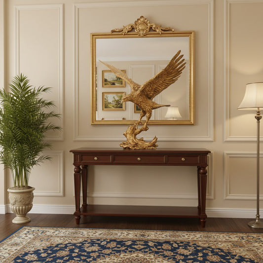 Brass Eagle Sculpture