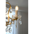 Load image into Gallery viewer, Brass Scrolls Chandelier
