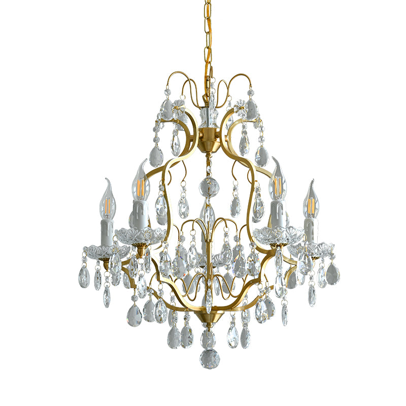 Brass Scrolls Chandelier