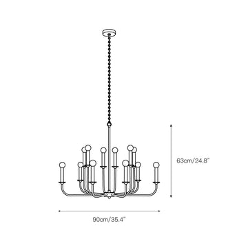 Odensa Chandelier – detail 4 — Dimension drawings 1