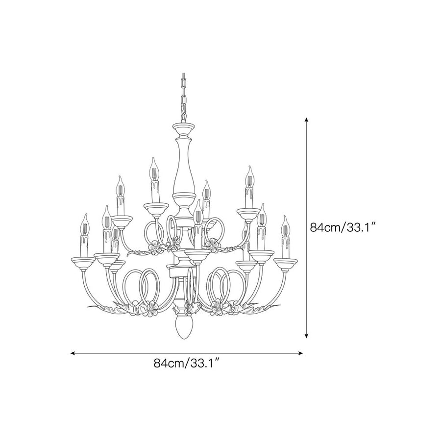 Briarford Chandelier – detail 7 — Dimension drawings 5