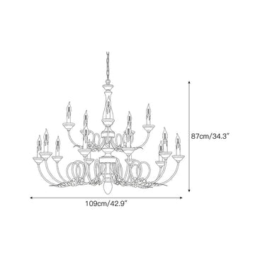 Briarford Chandelier – detail 6 — Dimension drawings 4
