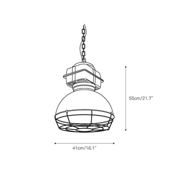 Brilliant Anouk Pendant Light – detail 5 — Dimension drawings 2