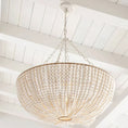 Load image into Gallery viewer, Bristol Wood Bead Chandelier
