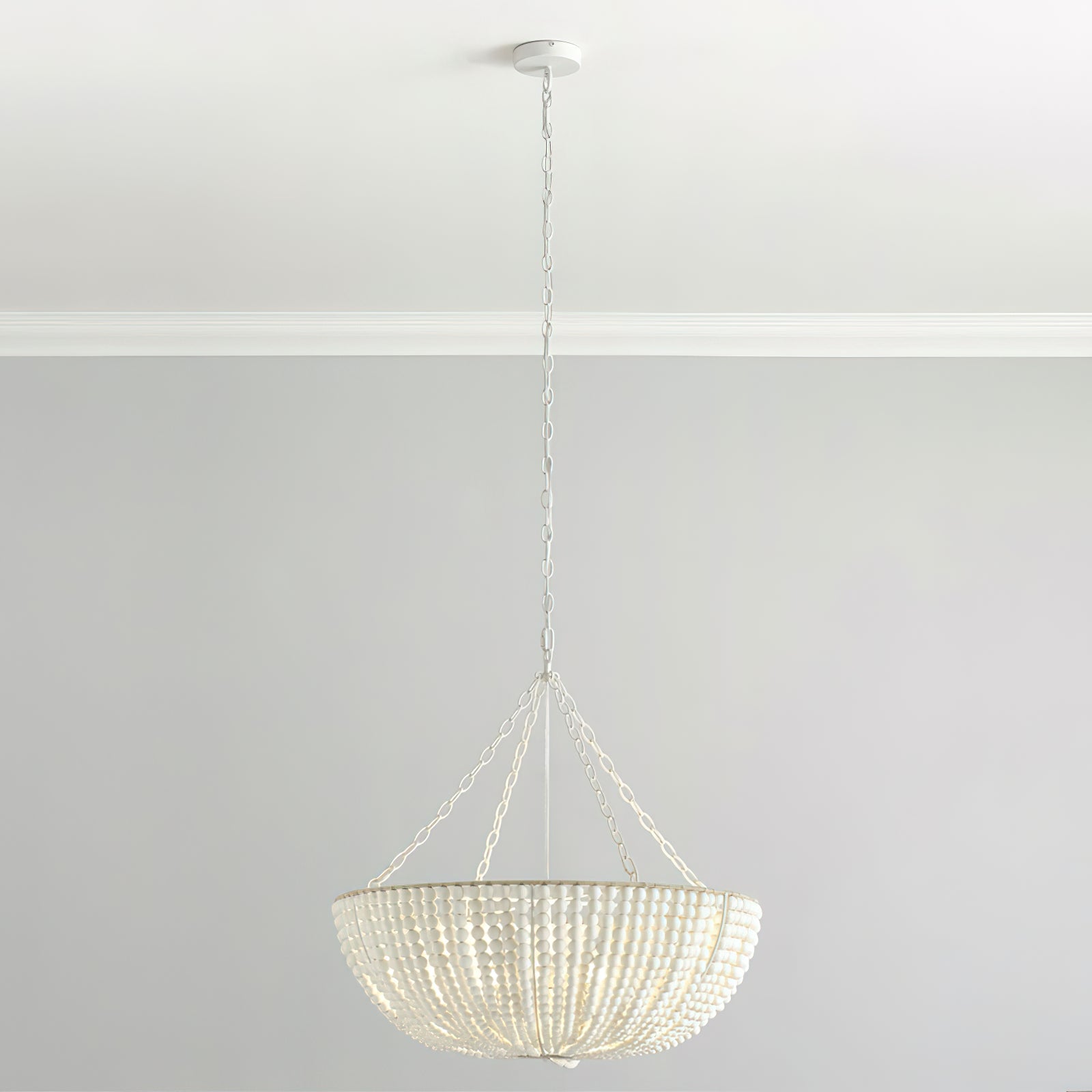 Lustre en perles de bois Bristol