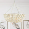 Load image into Gallery viewer, Bristol Wood Bead Chandelier
