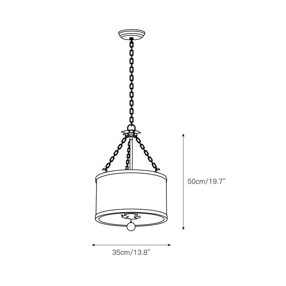 Broche Drum Pendant Lamp