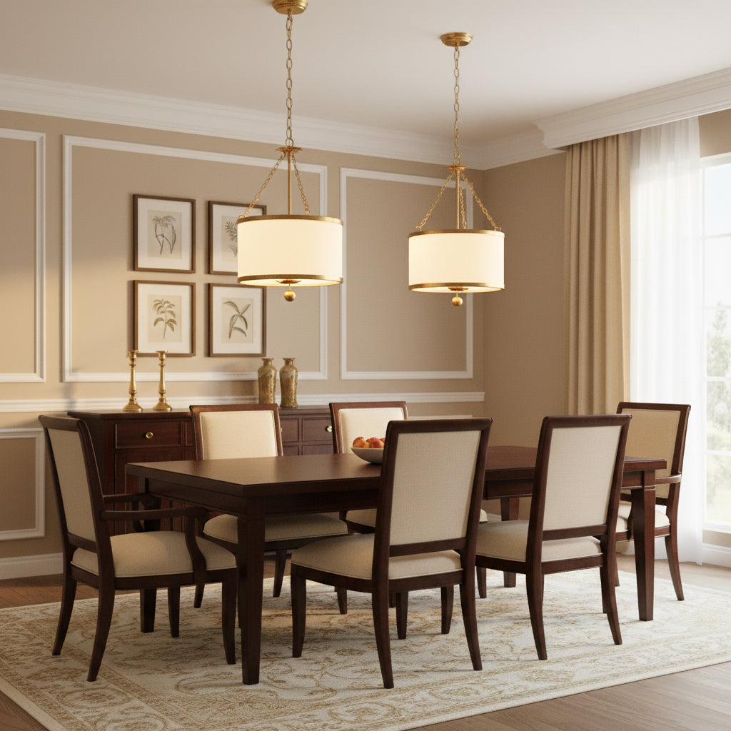 Broche Drum Pendant Lamp